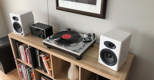 audio technica lp120x speakers